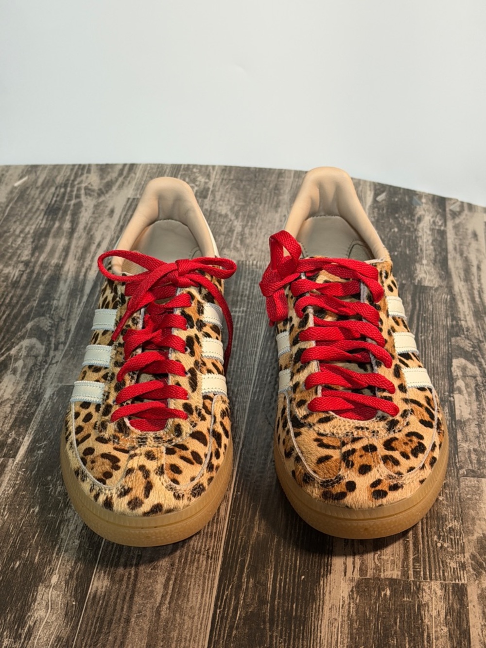 Adidas Leopard Print Handball Spezial Sneakers EUC - Picture 2 of 8